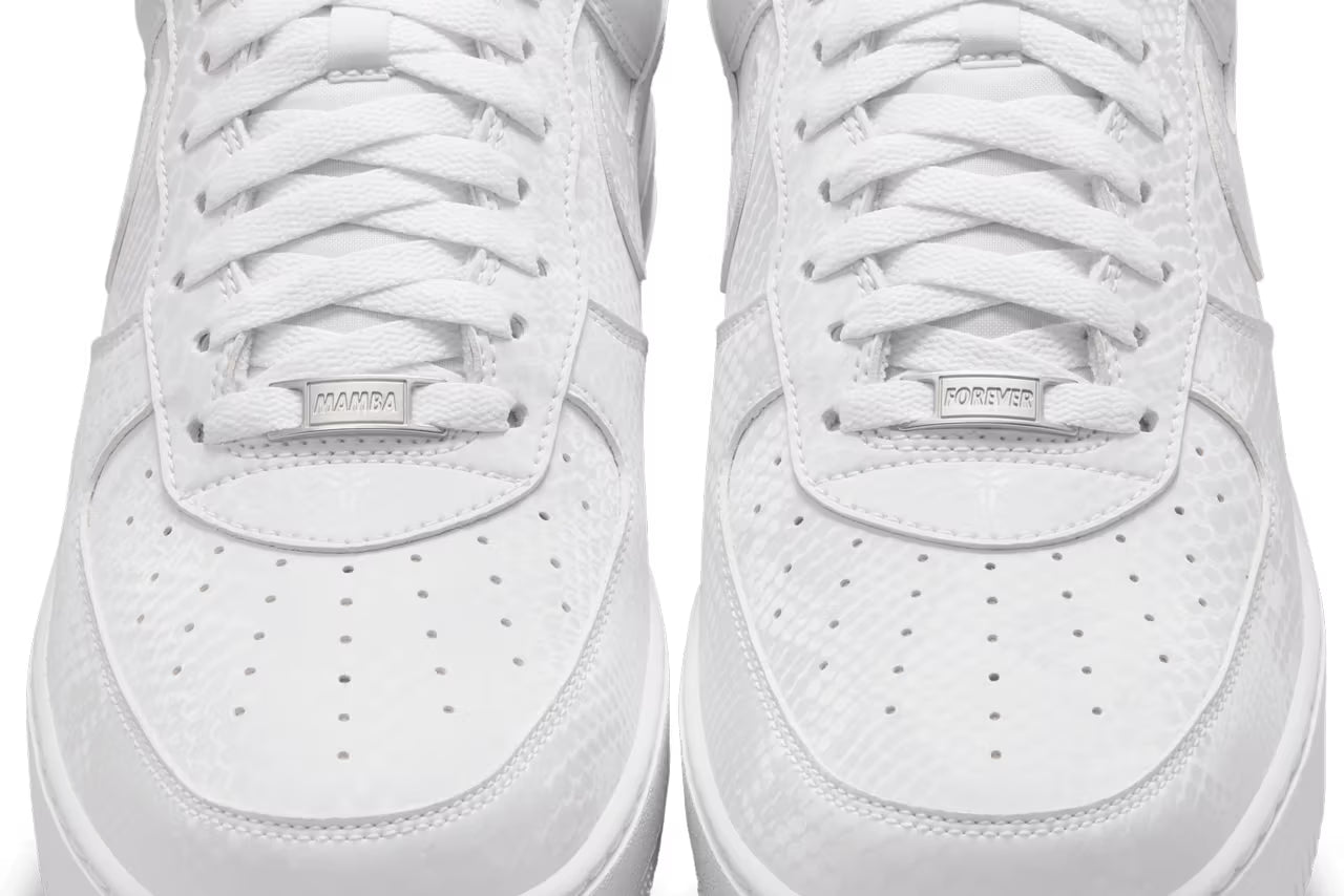 Kobe Bryant × Nike Air Force 1 Low “Triple White” – Luxem Swiss