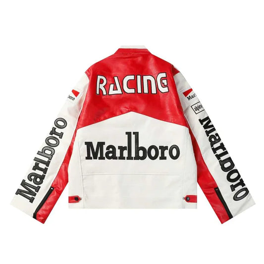 Marlboro Vintage Motorcycle Leather Jacket