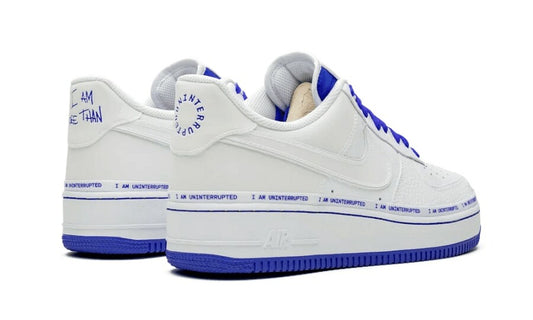 Nike x Uninterrupted Air Force 1 '07 MTAA QS „Biały/Czarny-Racer Blue” – Street Heritage Elevated | Luxem Swiss