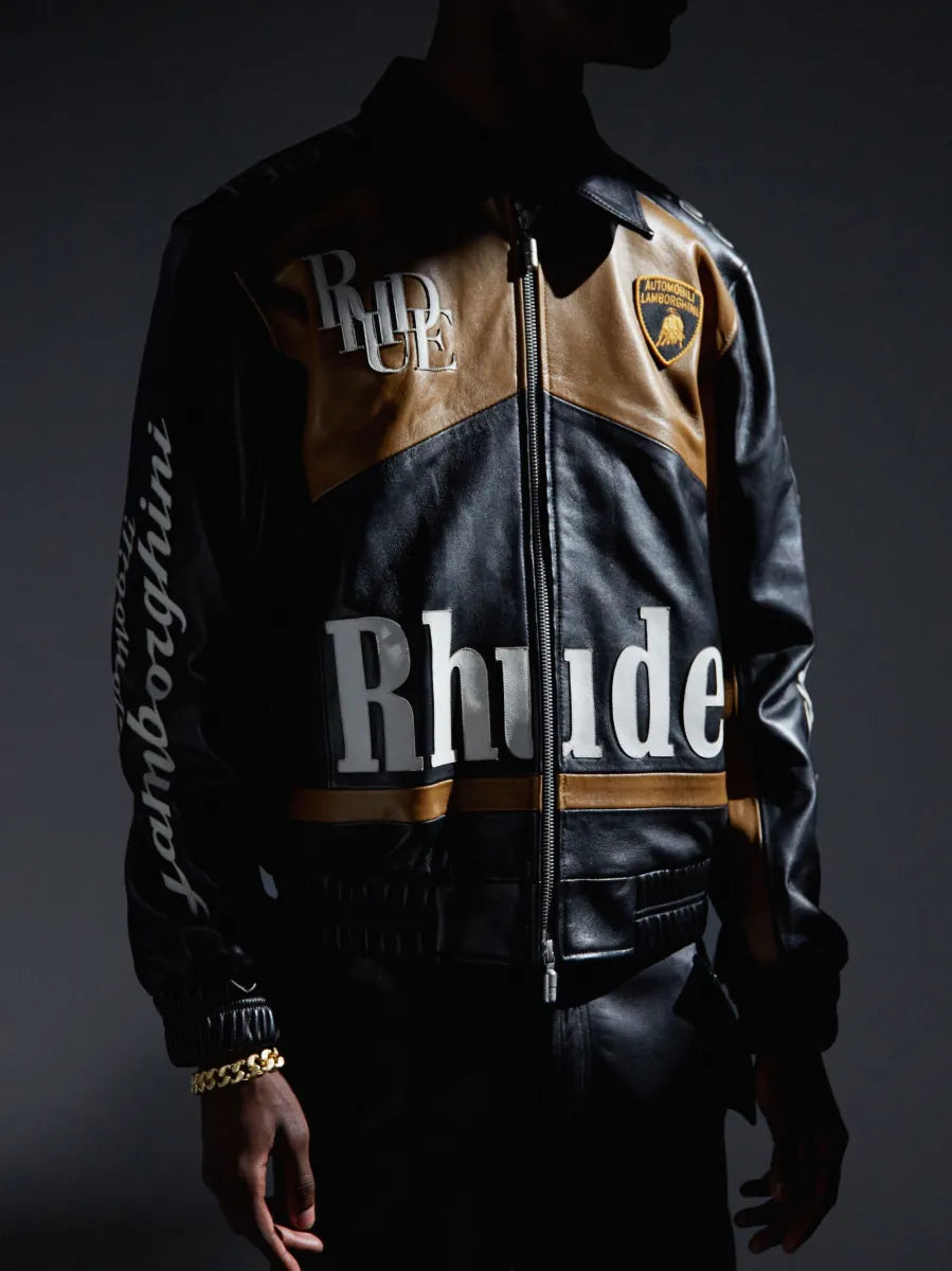 VESTE DE COURSE EN CUIR Rhude 63