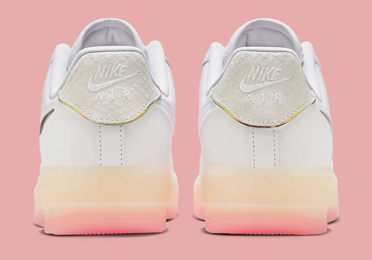 Nike Air Force 1 Low "Dragon" Dragon Year Dragon Scale Skin White Jelly Pink