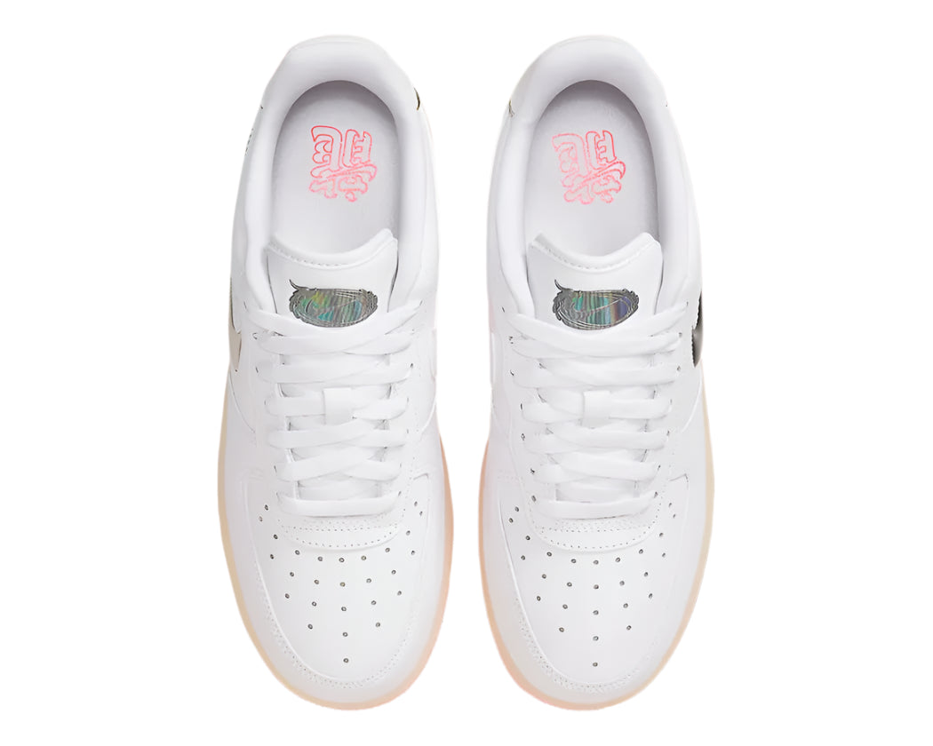 Nike Air Force 1 Low "Dragon" Dragon Year Dragon Scale Skin White Jelly Pink