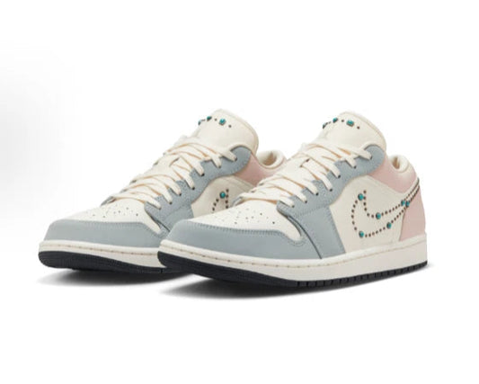 Air Jordan 1 Low SE “Gem Studded Swoosh” – Pastel Bliss
