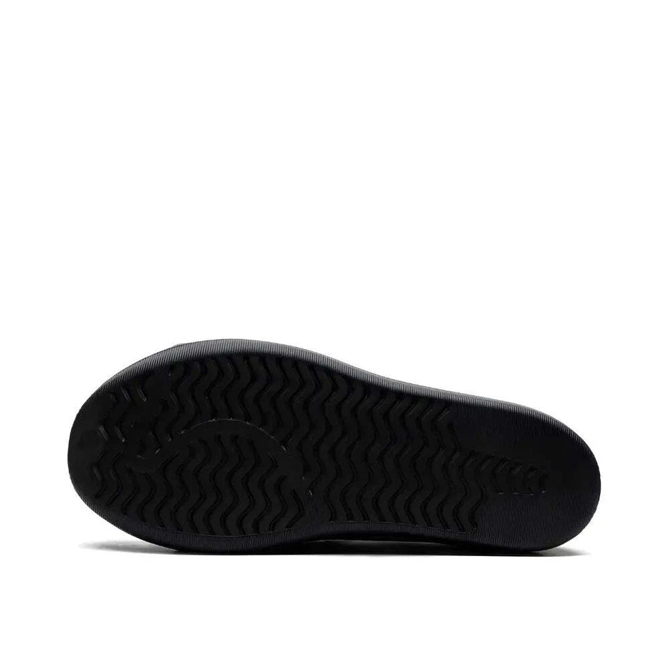 Black sole of a shoe on a white background