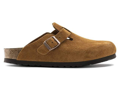 Birkenstock Boston Soft Footbed Mink – Premium Suede Clogs | Luxem Swiss