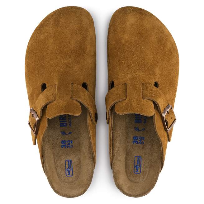 Birkenstock Boston Soft Footbed Mink – Premium Suede Clogs | Luxem Swiss