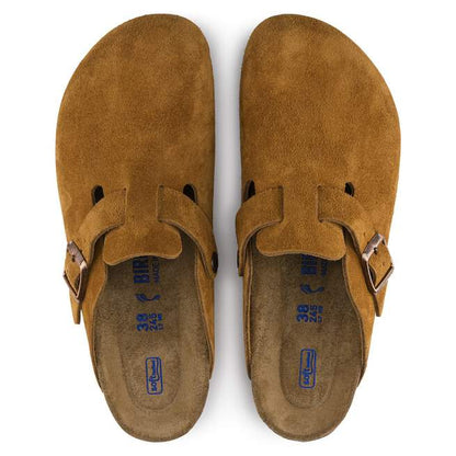 Birkenstock Boston Soft Footbed Mink – Premium Suede Clogs | Luxem Swiss