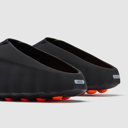 Nike Mind 001 Pregame Mules Black Chrome Hyper Crimson – Futuristic Nike Slides | Luxem Swiss