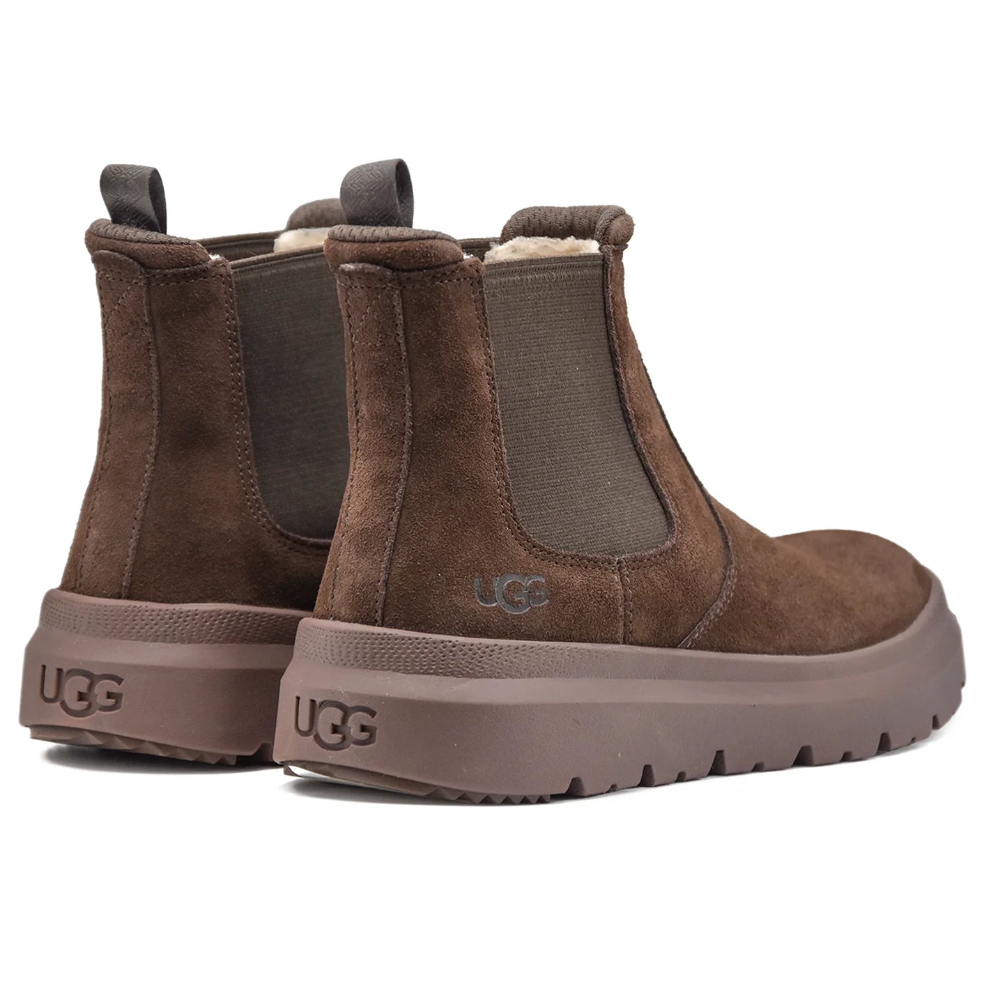 UGG Burleigh Chelsea Boots “Chestnut Brown” – Waterproof Suede | Luxem Swiss