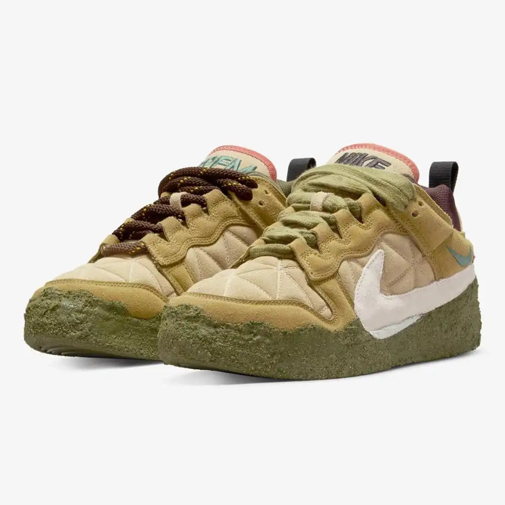 Pchli targ kaktusów x Nike Dunk Low Tan Mossy Green