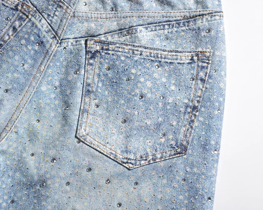 Jeansy Galaxy Wash z szerokimi nogawkami