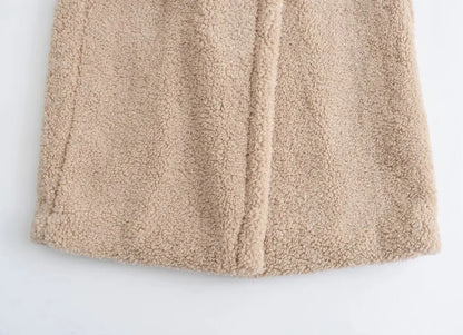 Long Plush Faux-Fur Overcoat – Winter Thermal Edition