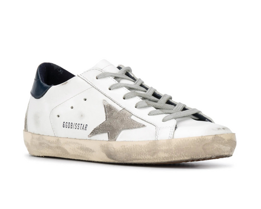 Golden Goose Super-Star – postarzane trampki – ręcznie robione w stylu włoskim