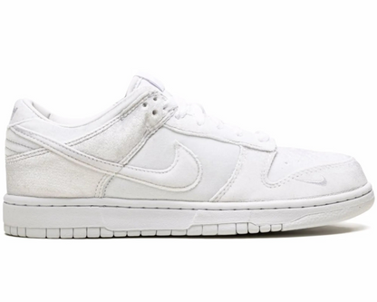 Nike x Dover Street Market Nike Dunk Low "Triple White Velvet" sneakers