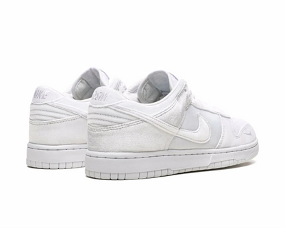 Nike x Dover Street Market Nike Dunk Low "Triple White Velvet" sneakers