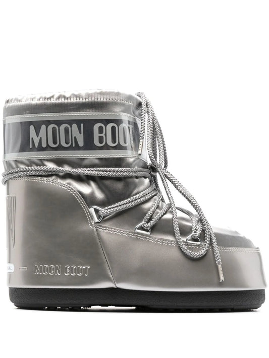 Moon Boot Icon Low Silver – Reflective Snow Boots | Luxem Swiss