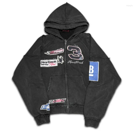 Bluza z kapturem Heartbreak Racing Patch