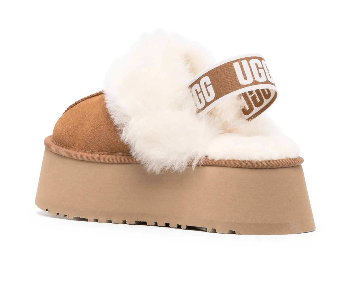 UGG Classic Platform Slippers “Chestnut” – Shearling Fur Luxury Comfort | Luxem Swiss