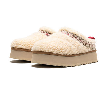 UGG Tazz Braid „Heritage Braid Natural” Pantofle z owczej skóry | Luxem szwajcarski