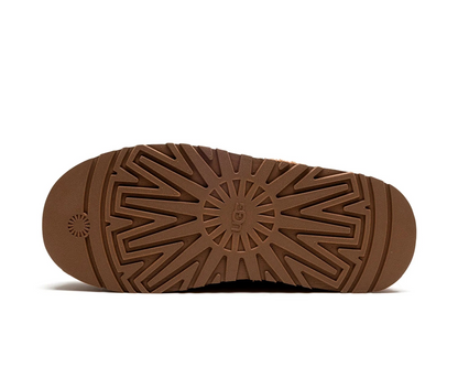 Kapcie UGG Tazz „Heritage Braid – Chestnut” – limitowana edycja zimowa | Luxem szwajcarski