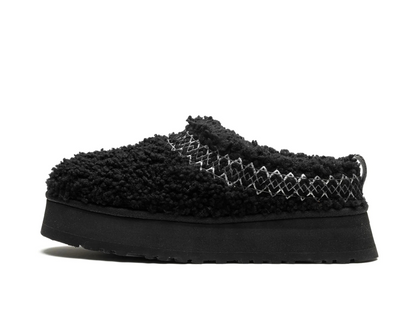 Kapcie UGG Tazz „Heritage Braid – Black” – luksusowe ciepło i wygoda | Luxem szwajcarski