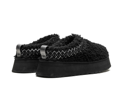 Kapcie UGG Tazz „Heritage Braid – Black” – luksusowe ciepło i wygoda | Luxem szwajcarski