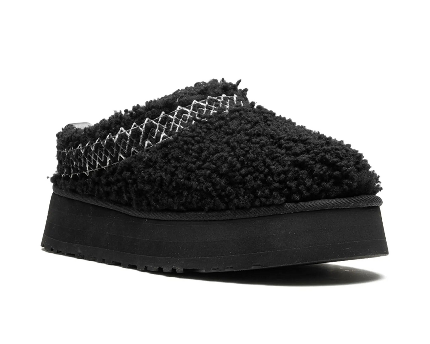 Kapcie UGG Tazz „Heritage Braid – Black” – luksusowe ciepło i wygoda | Luxem szwajcarski