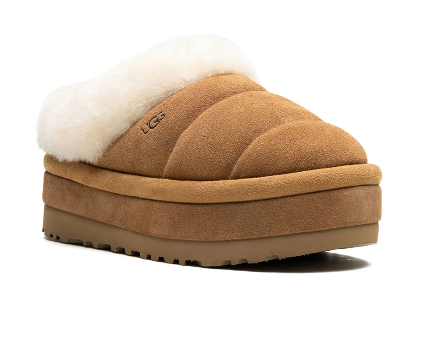 Kapcie UGG Tazzlita z podszewką z owczej skóry – kasztan | Luxem szwajcarski