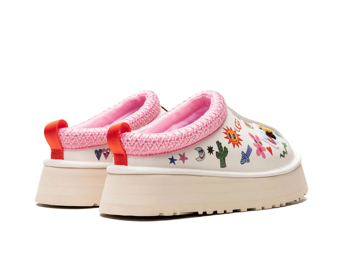 UGG Tazz Pop Sketch “White” – Limited Edition Platform Slippers | Luxem Swiss