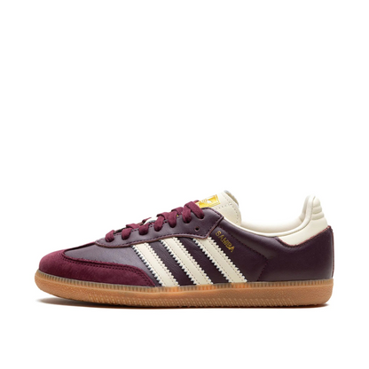 adidas Samba OG Maroon Gold Metallic (Women's)