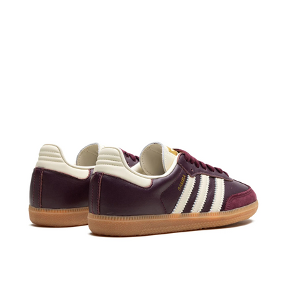 adidas Samba OG Maroon Gold Metallic (Women's)