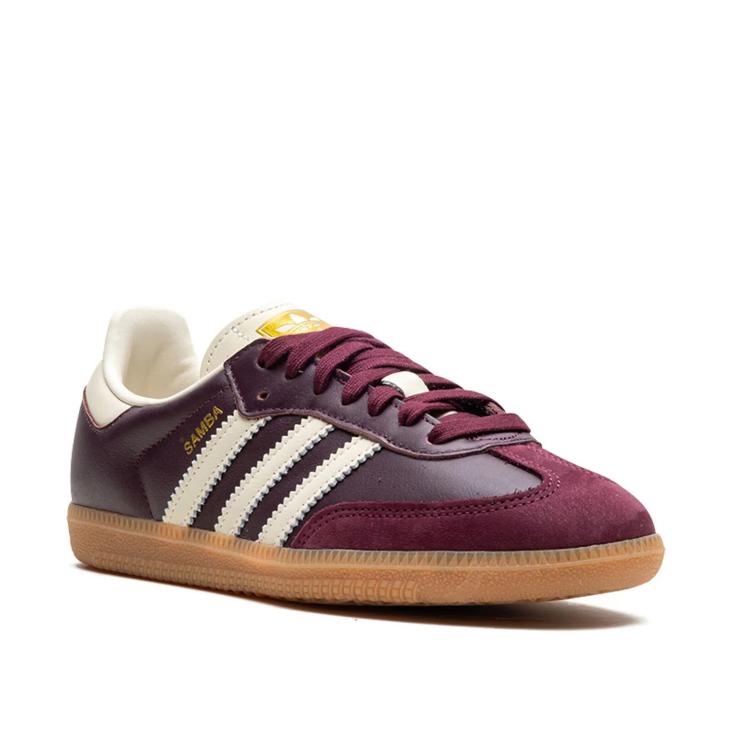 adidas Samba OG Maroon Gold Metallic (Women's)