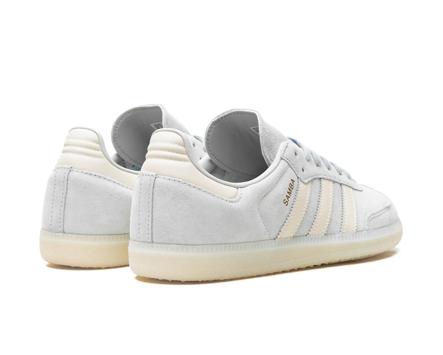 Adidas Samba OG Wonder Silver Chalk White Off White | Luxem Swiss – Minimal Elegance