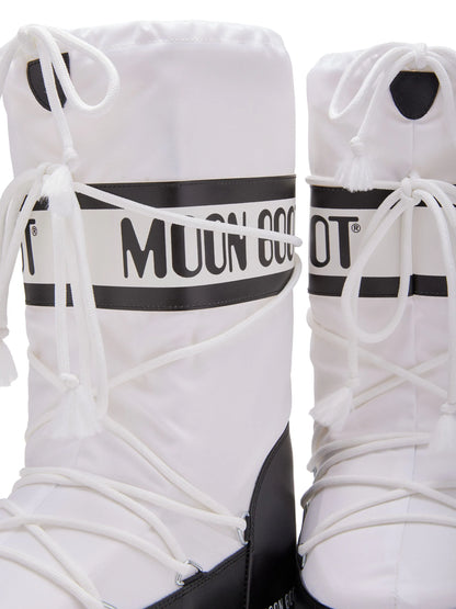 Moon Boot Icon White – Logo-Print Snow Boots | Luxem Swiss