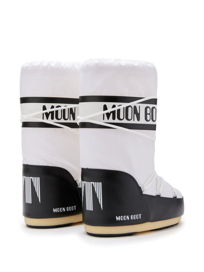 Moon Boot Icon White – Logo-Print Snow Boots | Luxem Swiss