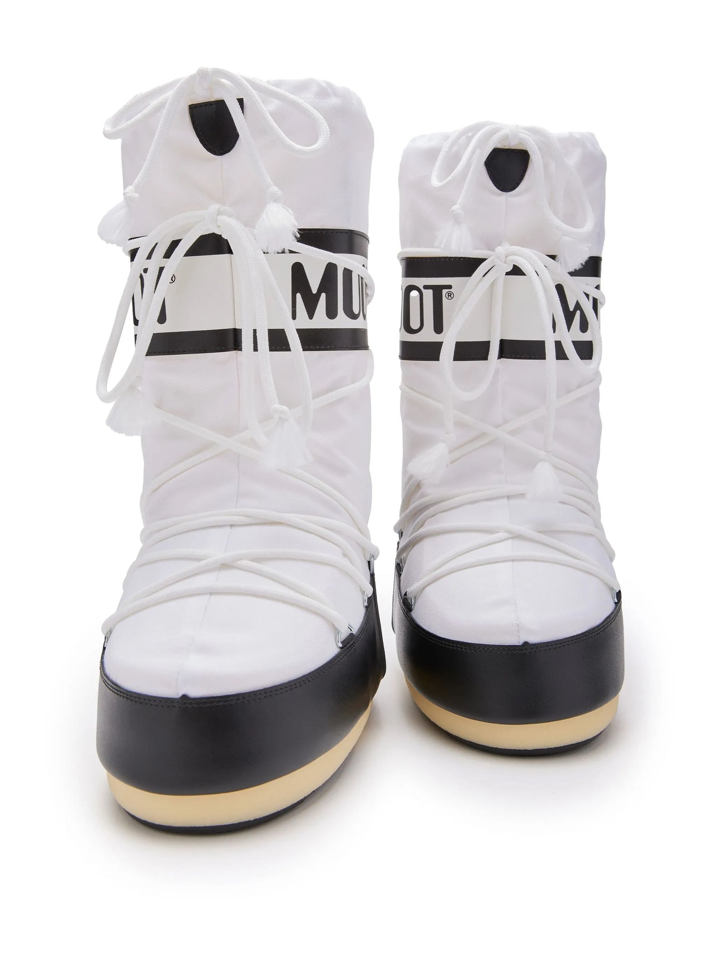 Moon Boot Icon White – Logo-Print Snow Boots | Luxem Swiss
