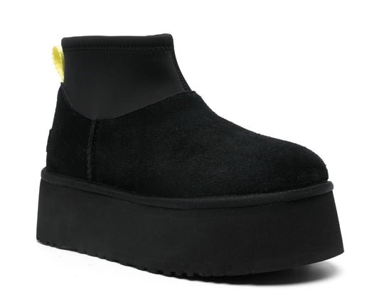 Buty UGG Classic Mini Dipper – czarne | Platforma Premium Comfort marki Luxem Swiss