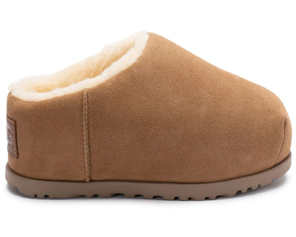UGG Pumped Slippers “Chestnut” – Genuine Sheepskin Luxury Comfort | Luxem Swiss