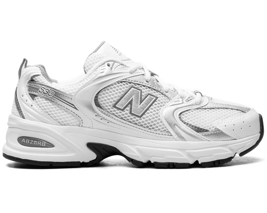 New Balance 530 White Silver Metallic Sneakers – Retro Running Icon | Luxem Swiss