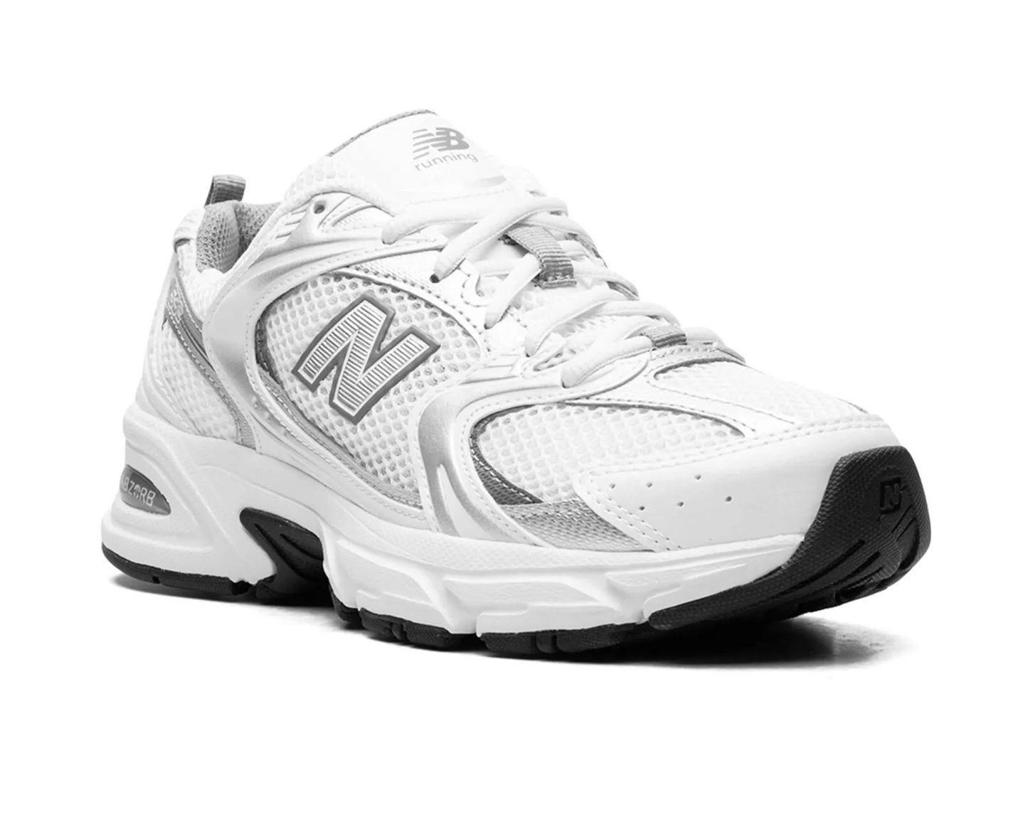 New Balance 530 White Silver Metallic Sneakers – Retro Running Icon | Luxem Swiss