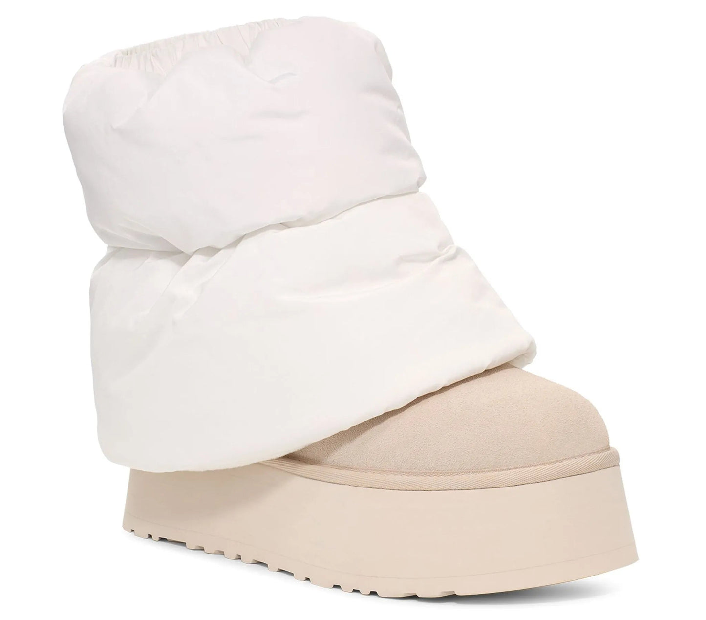 Puchowe buty UGG Mini Dipper – białe | Luksus na zimę od Luxem Swiss