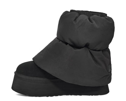 Puchowe buty UGG Mini Dipper – czarne | Luksusowy zimowy model premium od Luxem Swiss