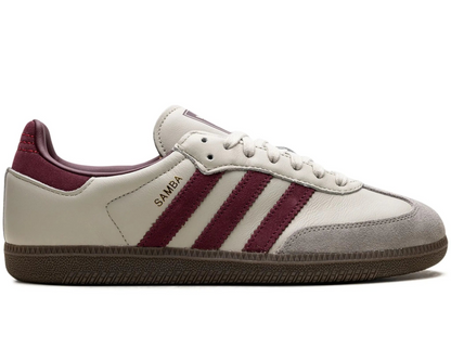 Trampki adidas Samba OG „Putty Grey Maroon”.