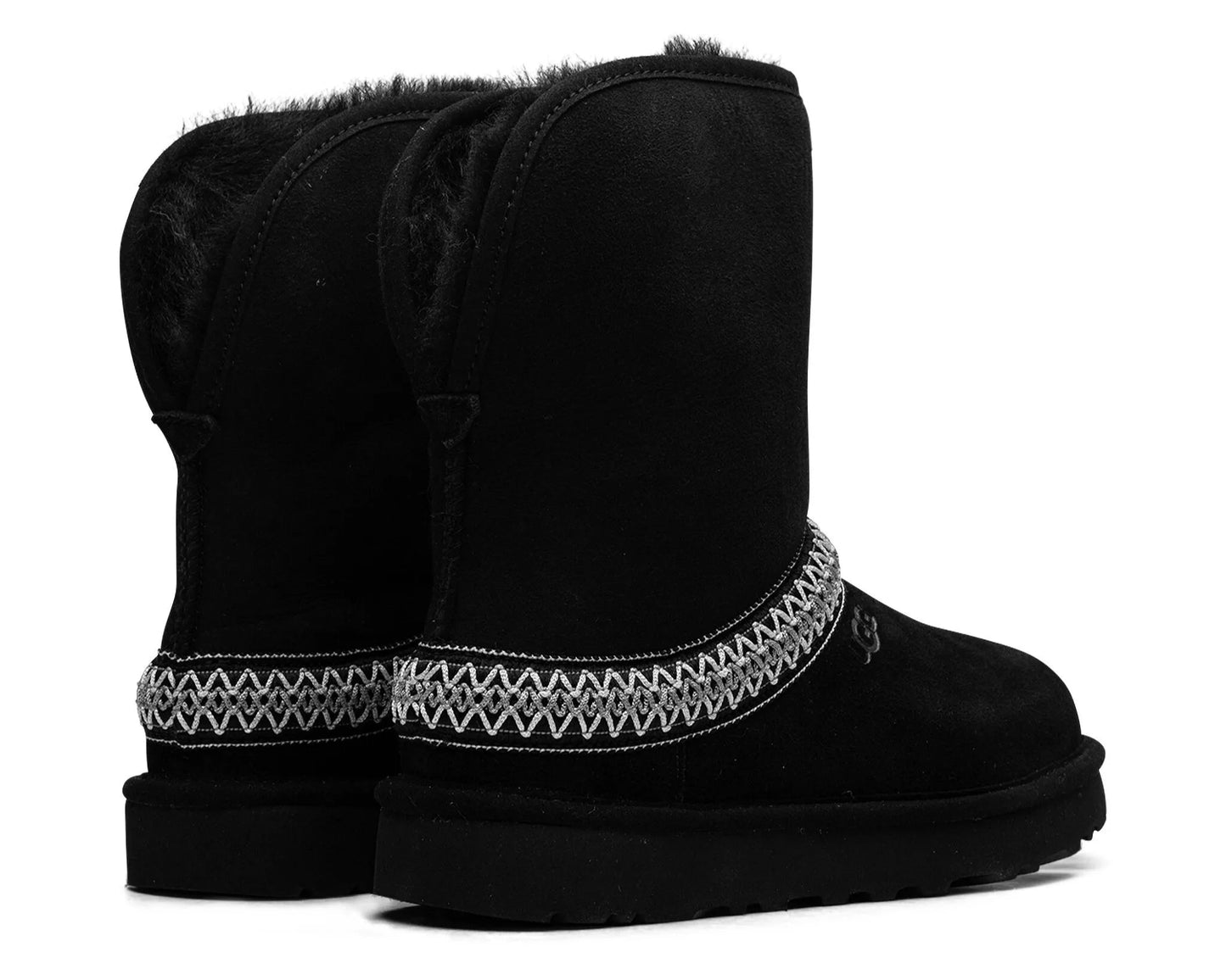 UGG Classic Crescent Boot “Black” – Premium Shearling Comfort | Luxem Swiss