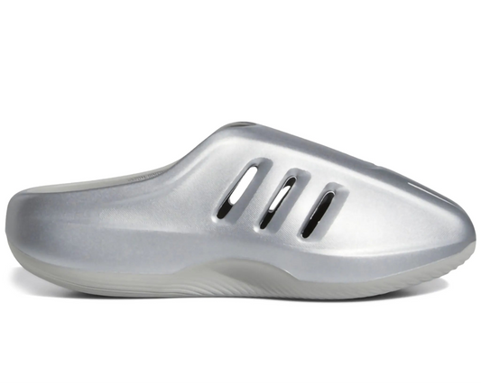 Silver sandal on a white background