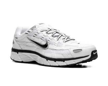 Nike P-6000 White Metallic Silver Black Sneakers – Retro Running Classic | Luxem Swiss