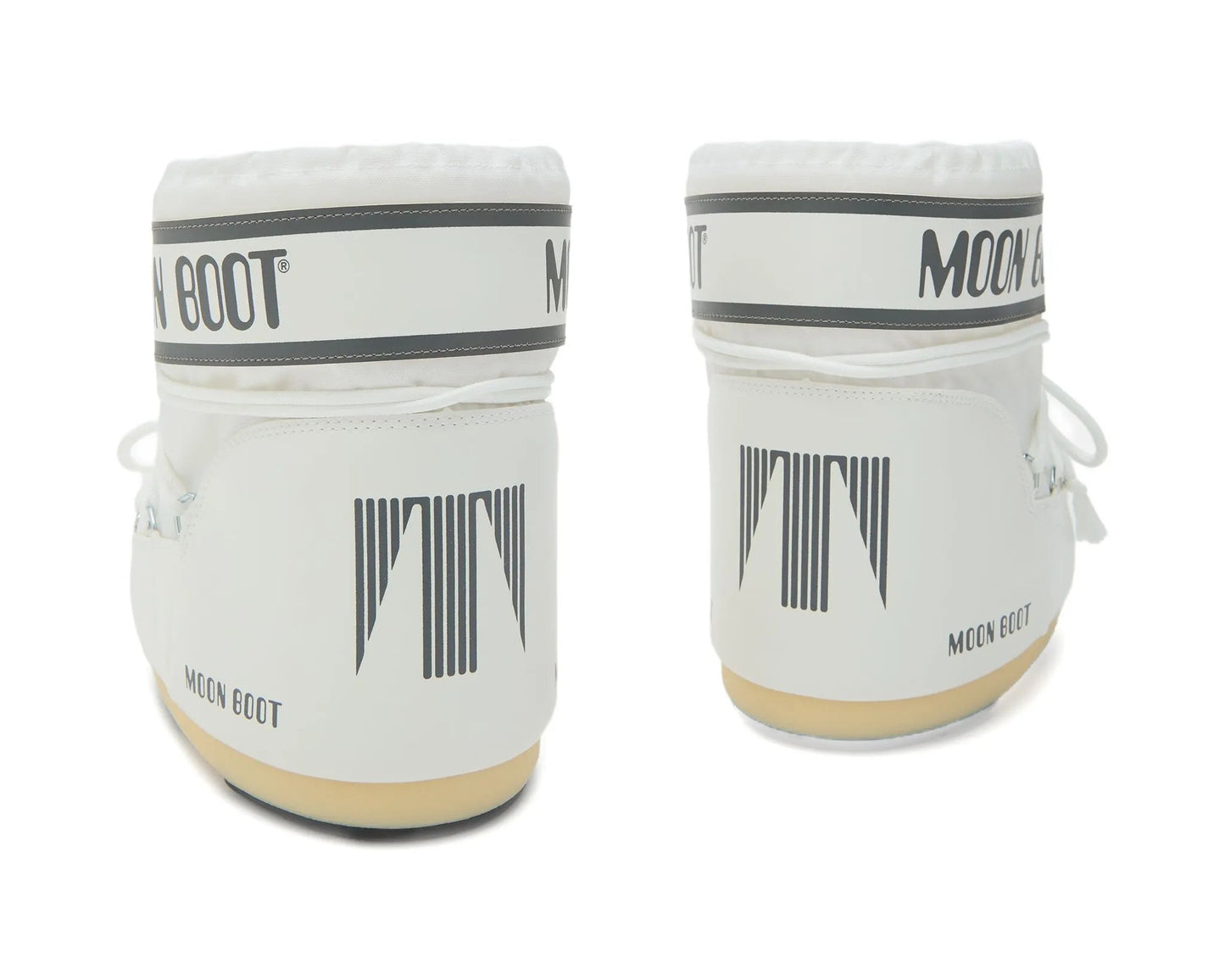Moon Boot Icon White – Logo-Print Padded Snow Boots | Luxem Swiss