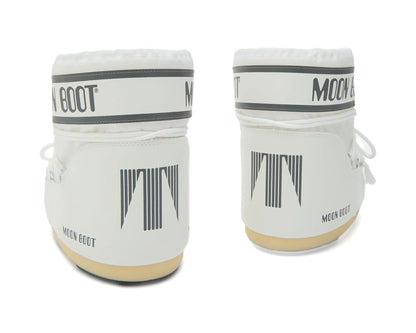 Moon Boot Icon White – Logo-Print Padded Snow Boots | Luxem Swiss