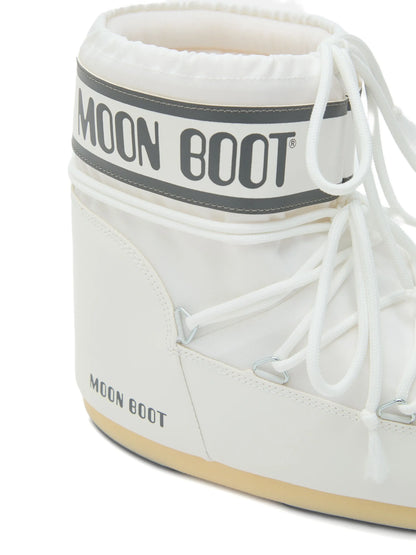 Moon Boot Icon White – Logo-Print Padded Snow Boots | Luxem Swiss