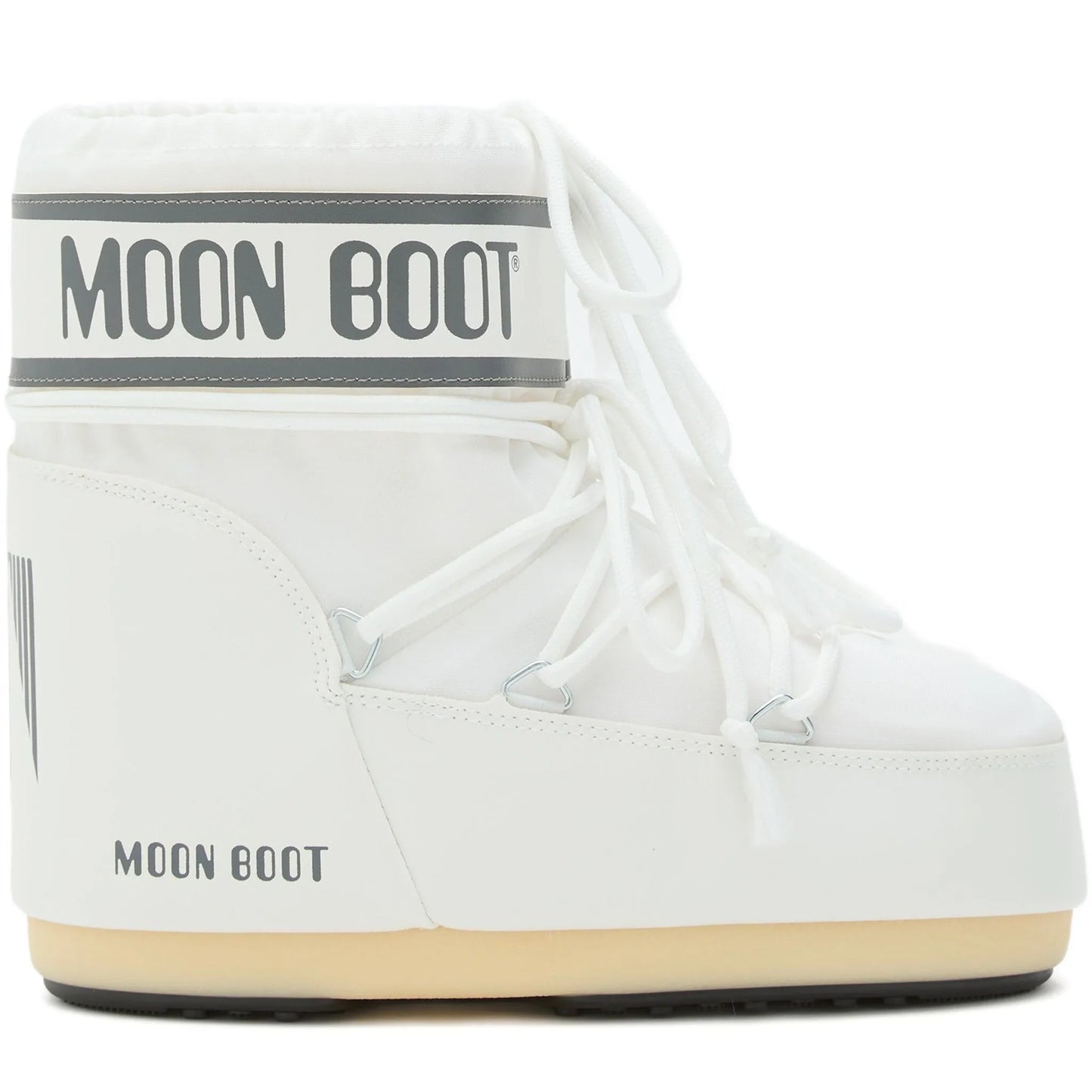 Moon Boot Icon White – Logo-Print Padded Snow Boots | Luxem Swiss
